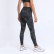 2021 spring and summer new yoga trousers female elastic double-sided grinding high waist pants splicing pocket sports running nine pants