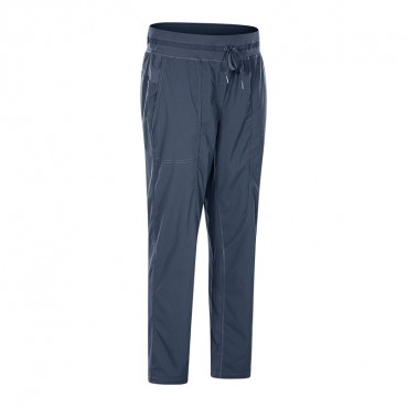 2021 Spring and Summer New Corruption Woven Casual Nine Pants Women's Loose Straight Sports Fitness Pocket Yoga Pants