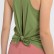 2021 spring and summer new naked skin-friendly straps vest female bow beautiful back loose breathable running sports blouse