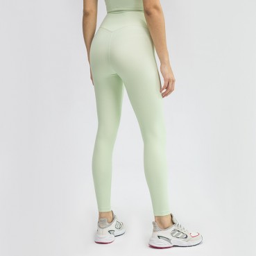 Spring and summer new non-T lines soft high-elastic thread yoga pants hip abdomen absorbent sweat sports nine pants women