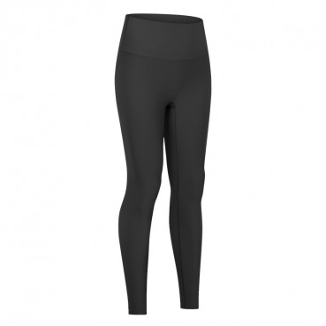 Spring and summer new non-T lines soft high-elastic thread yoga pants hip abdomen absorbent sweat sports nine pants women