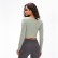 2021 Europe and the United States new with pleasure pad, long-sleeved T-shirt, half-cut short outdoor run, slim, yoga jacket