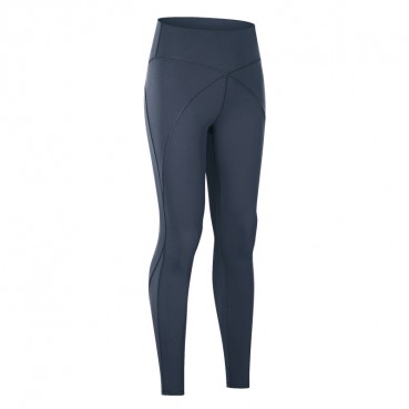 New front flight features XY stitching yoga pants elastic high waist hip fitness small feet nine pants spring and summer