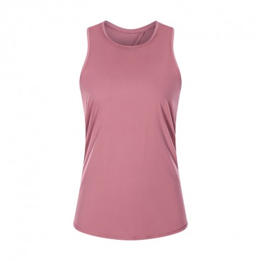 2021 spring and summer new naked skin-friendly straps vest female bow beautiful back loose breathable running sports blouse