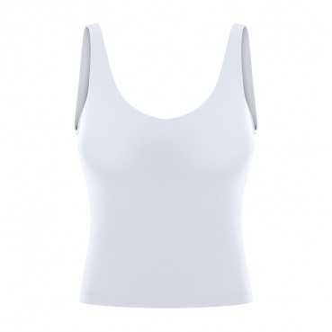 2021 Spring and Summer New Products V-Calenders Yoga Little Vest U-Type Beauty Bear Naked Strike Slimming Yoga Suit