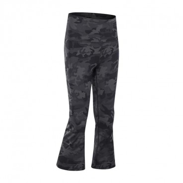 2021 Europe and the United States new high waist hip sports fitness seven pants female micro-inductive stretch slim yoga pants
