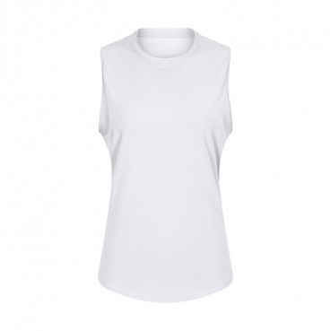 2021 spring and summer new cotton sleeveless quick-dry T-shirt female running training moisture wicking yoga fitness top