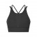 2021 spring and summer new front gear splicing mesh sports bra pull high round collar gathered anti-seismic sports lingerie