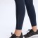 2021 spring and summer new yoga trousers female elastic double-sided grinding high waist pants splicing pocket sports running nine pants