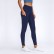 New elastic double-sided thin yoga trousers female high waist splicing pocket sports running nine pants autumn and winter