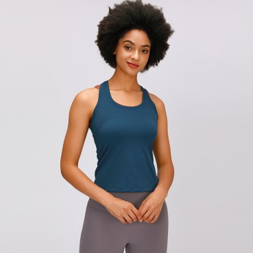 Summer new elastic tight yoga vest female 工 美 背 修 身 显 运动 运动 运动 运动 运动 健 健 健 健 健 健 运动 运动