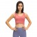 New solid color deep V-style back sports lupid female front piece intersection yoga fitness sports bra
