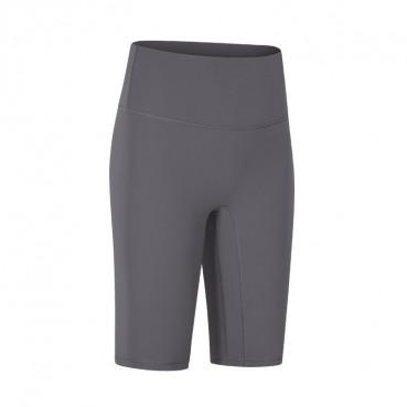 2021 spring and summer new non-T line double-sided grinding yoga pants stretch slim outdoor sports five pants women