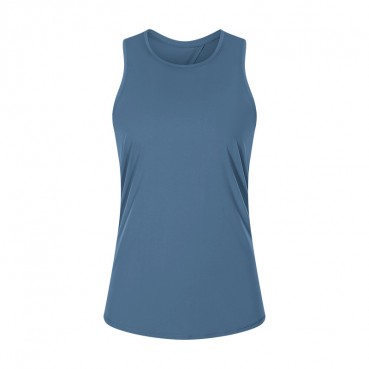 2021 spring and summer new naked skin-friendly straps vest female bow beautiful back loose breathable running sports blouse