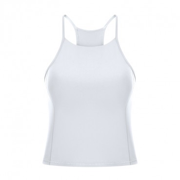 New minimalist high tie chest mat yoga vest female outdoor casual skin naked sports underwear