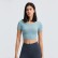 2021 Summer new bowl short paragraph chest mat yoga T-shirt female hollow beauty back outdoor casual sports short sleeves