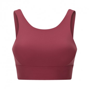 2021 spring and summer new product pull high round neck sports bra hollow beautiful back to put a wide vest sports underwear