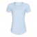 2021 new slim double-sided naked T-shirt female breathable high-elastic solid color wild running sports fitness yoga clothing
