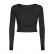 2021 Europe and the United States new with pleasure pad, long-sleeved T-shirt, half-cut short outdoor run, slim, yoga jacket