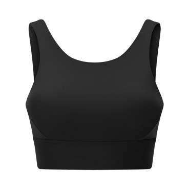 2021 spring and summer new product pull high round neck sports bra hollow beautiful back to put a wide vest sports underwear