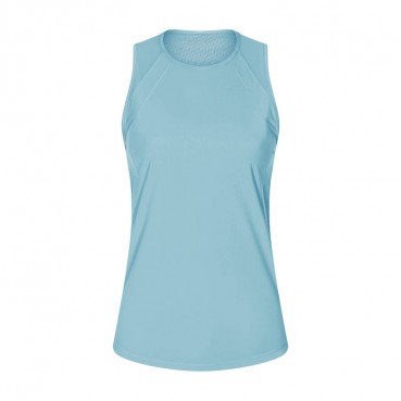 Factory direct spring and summer new back, back open space sports sleeveless T-shirt thin breathable moisture wicking fitness top
