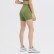 2021 European and American new solid color naked yoga shorts high waist hips tight stretch training sports hot pants women