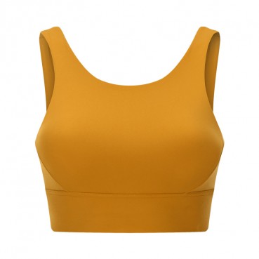 2021 spring and summer new product pull high round neck sports bra hollow beautiful back to put a wide vest sports underwear