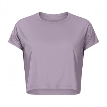 Europe and the United States new sexy hiking badge yoga T sleeve female quick-drying loose breathable outdoor sports fitness service