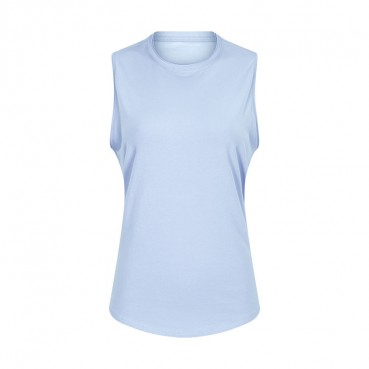 2021 spring and summer new cotton sleeveless quick-dry T-shirt female running training moisture wicking yoga fitness top