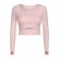 2021 Europe and the United States new with pleasure pad, long-sleeved T-shirt, half-cut short outdoor run, slim, yoga jacket