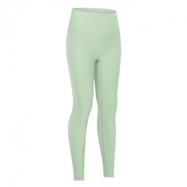 Spring and summer new non-T lines soft high-elastic thread yoga pants hip abdomen absorbent sweat sports nine pants women