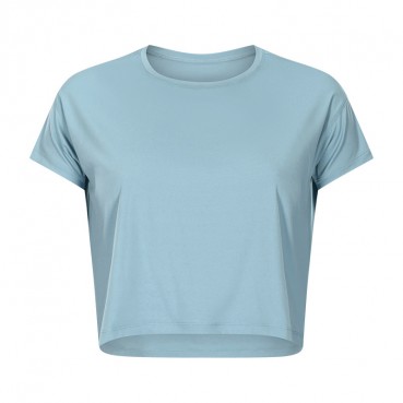 Europe and the United States new sexy hiking badge yoga T sleeve female quick-drying loose breathable outdoor sports fitness service