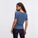 2021 spring and summer new 摆 交 短 short-sleeved female solid color casual sports accelerated breathable fitness yoga clothing