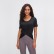 2021 spring and summer new 摆 交 短 short-sleeved female solid color casual sports accelerated breathable fitness yoga clothing