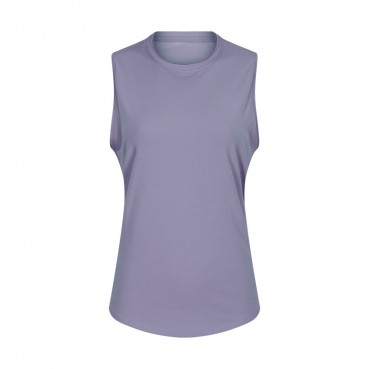 2021 spring and summer new cotton sleeveless quick-dry T-shirt female running training moisture wicking yoga fitness top