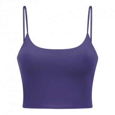 2021 new yoga vest women's chest mat sexy strap beauty back yoga top half trip yoga clothing