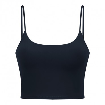 2021 new yoga vest women's chest mat sexy strap beauty back yoga top half trip yoga clothing
