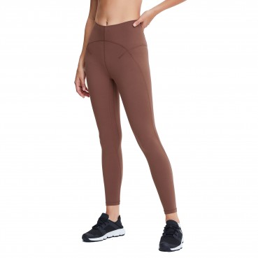 2021 spring and summer new front special features i line stitching yoga pants double-sided naked stretch slim pants nine pants