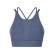 2021 spring and summer new front gear splicing mesh sports bra pull high round collar gathered anti-seismic sports lingerie