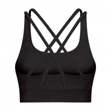 2021 spring and summer new classic shockproofing inner clothing female cross-like back gathered running yoga fitness bra