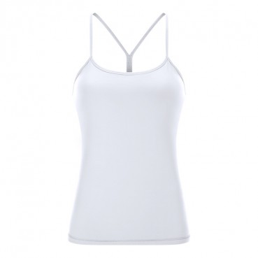 2021 spring and summer new with chest mat yoga vest female sexy y words beautiful back force sports long version yoga clothing