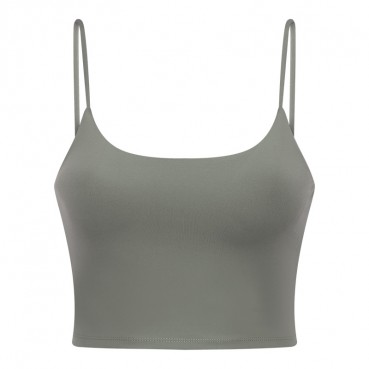2021 new yoga vest women's chest mat sexy strap beauty back yoga top half trip yoga clothing