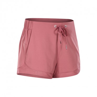 2021 spring and summer new skin-friendly yoga shorts female solid color casual training fitness quick-dry breathable hot pants
