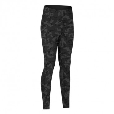 2021 Europe and the United States new side of the sidewall pocket naked yoga pants female high waist arm force slim sports nine pants autumn and winter