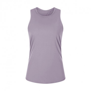 2021 spring and summer new naked skin-friendly straps vest female bow beautiful back loose breathable running sports blouse