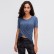 2021 spring and summer new 摆 交 短 short-sleeved female solid color casual sports accelerated breathable fitness yoga clothing