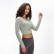 2021 Europe and the United States new with pleasure pad, long-sleeved T-shirt, half-cut short outdoor run, slim, yoga jacket