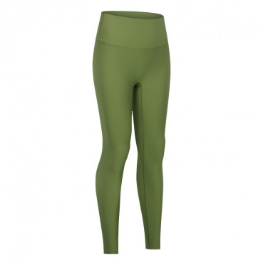 Spring and summer new non-T lines soft high-elastic thread yoga pants hip abdomen absorbent sweat sports nine pants women