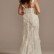 Long Sleeve Plunging Illusion Lace Wedding Dress