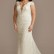 Sheath Plus Wedding Dress with Beaded Swag Back